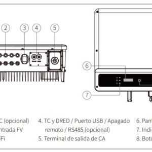 Inversor Solar On-Grid monofásico GW 10K-MS